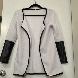 Stylish White and Black Women's Jacket